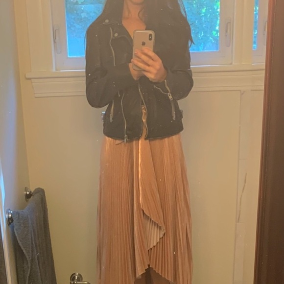 Distressed Leather Biker Jacket Mauritius Sofia Jacket XS NEW RARE - Picture 15 of 15